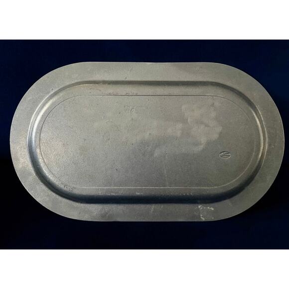 Wilton Metal Zia Turquoise Southwestern Tribal Oval Serving Tray - Picture 4 of 6